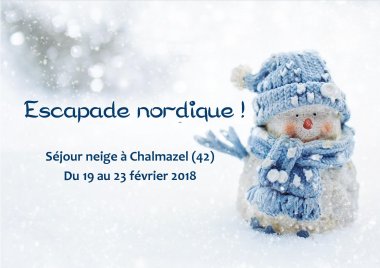 séjour proposé par la MJC de Vaugneray